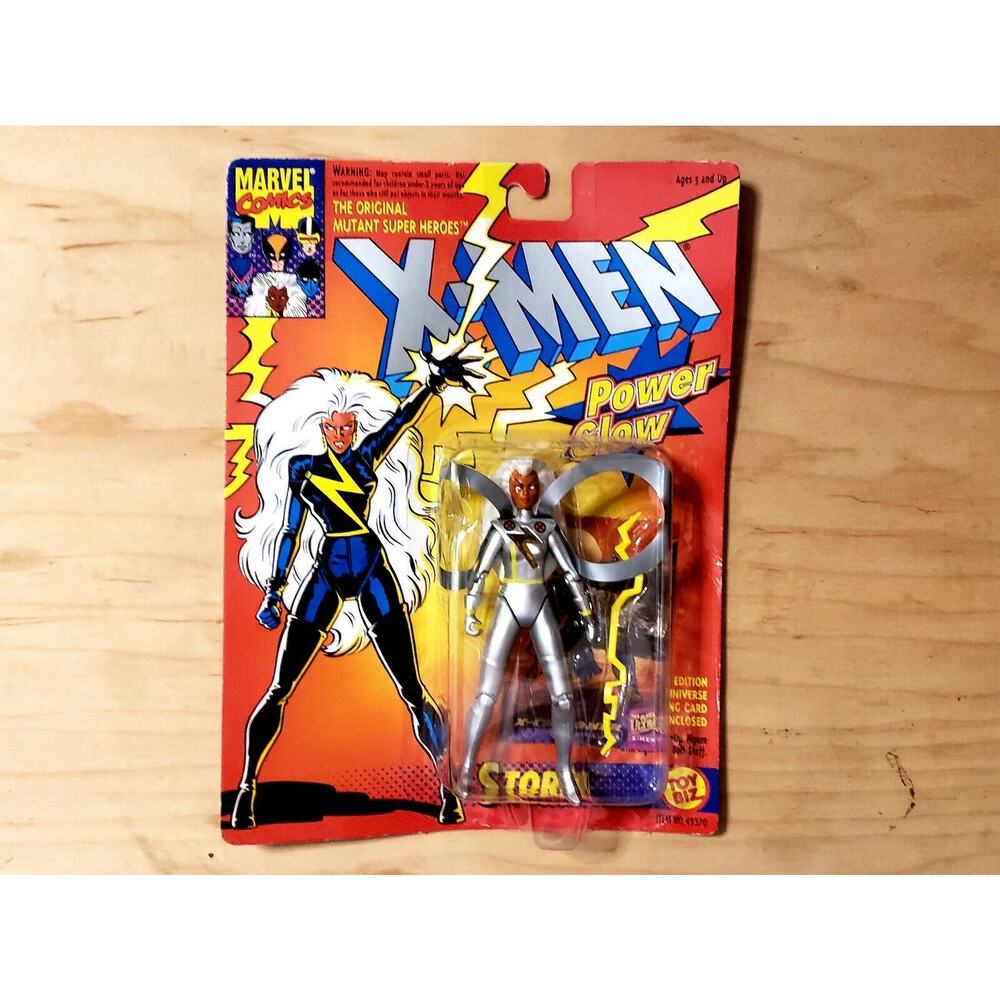 🗨🧬 Toy Biz Power Glow Storm Marvel X-Men Vintage 1993 Action Figure 🧬🗨